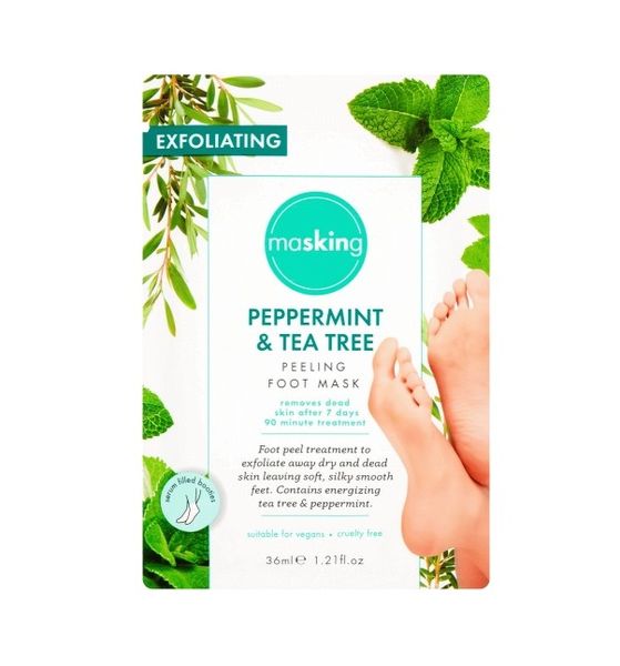 Masking Peeling Foot Mask Peppermint &amp; Tea Tree 36ml