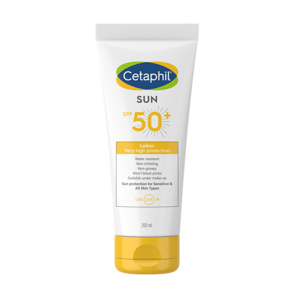 Cetaphil Sunscreen Lotion SPF 50+, 200ml, UVA and UVB rays Protection