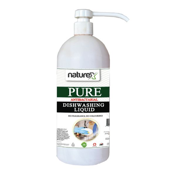 Naturex Pure Antibacterial Dishwashing Liquid 1lt