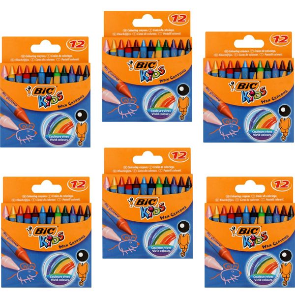 BIC Wax Crayons Assorted 6 X 12 Pack Shop Today Get It Tomorrow   S Zoom.file