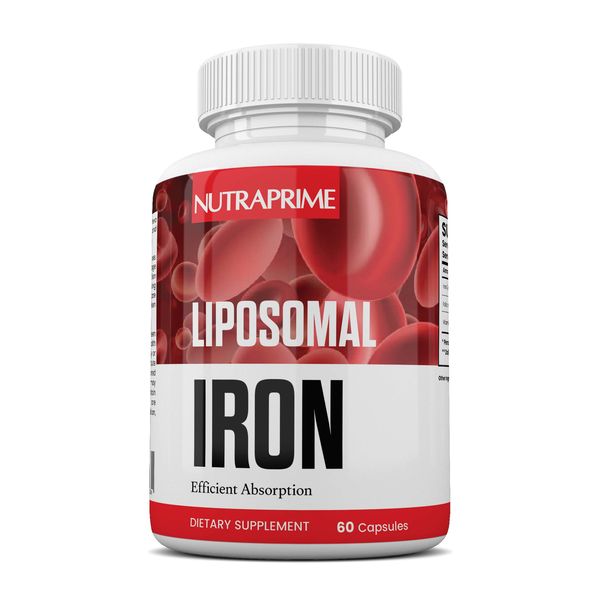 Liposomal Iron 65mg with Folic Acid &amp; B12 - 60 Capsules