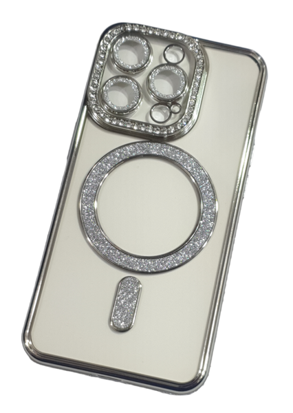 Magsafe Wireless diamond Case Cover for iPhone 15 ProMax