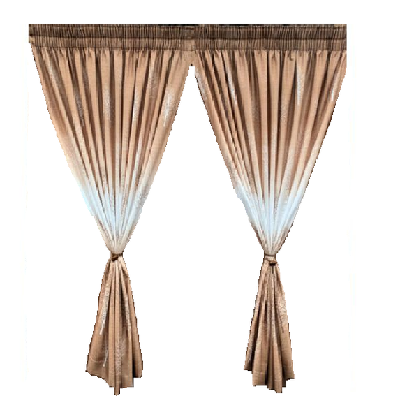 Brown And White Theme Curtain ( 5 meter)