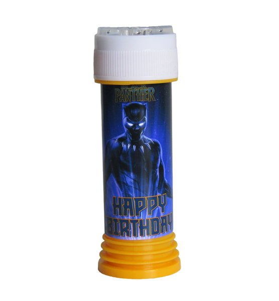 Black Panther Themed Birthday Personalized Bubbles 50g