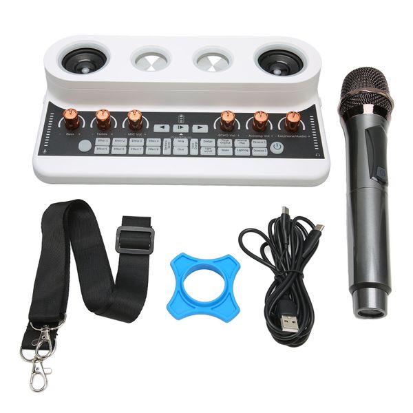Podcast Kit, All-in-One, Mic, White