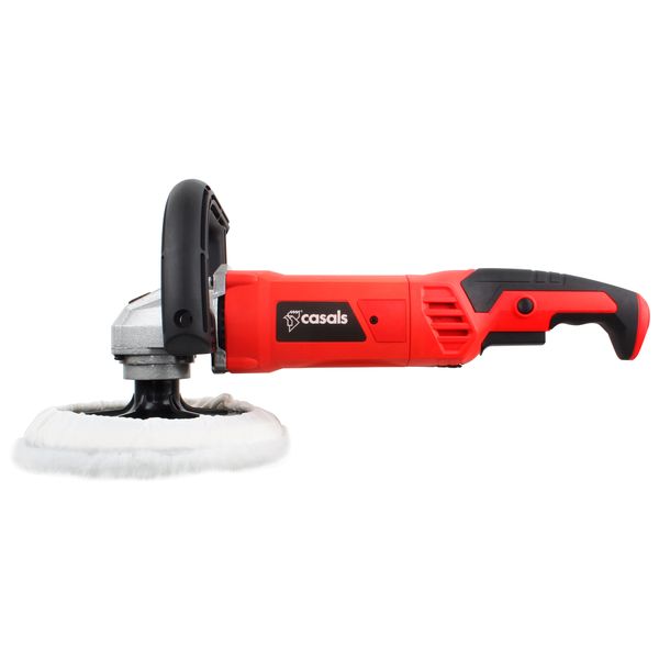 Casals Sander Polisher With Auxiliary Handle Plastic Red 180mm 1200W