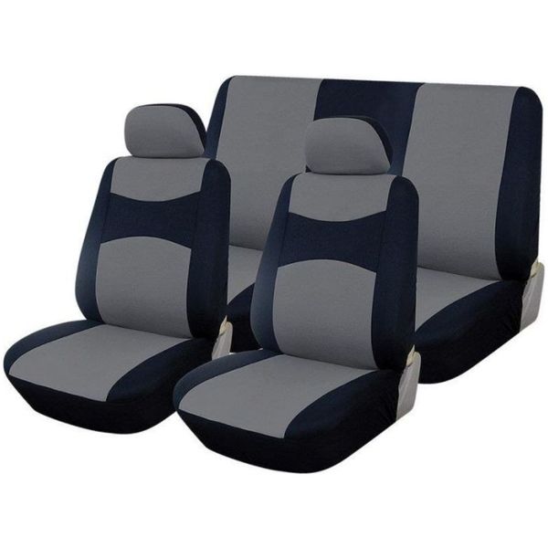 Auto Gear - 6 Piece Promo Seat Cover Set Black/Grey
