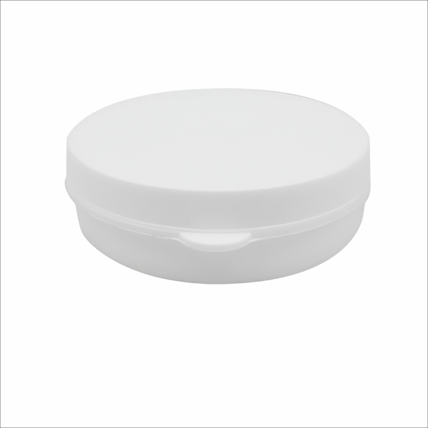 Plastic Sample Tubs with Lids - Mini Cosmetic Containers 15g - 25 Pack - White