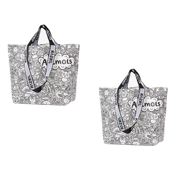 Super Shopping Gift Tot Bag set of 2 - Animals