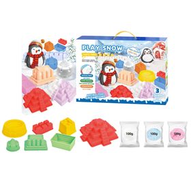 DIY Magic Sand Snowman Play Kit Toys for Kids,Christmas Crafts Gift