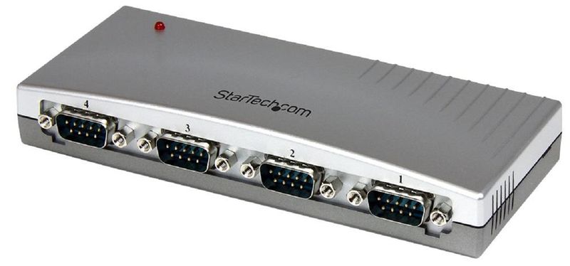 Startech (ICUSB2324) 4 Port USB to RS232 9 Way Serial Adaptor