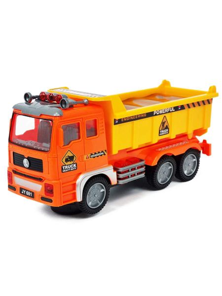 Electric Construction Toy Truck With Bright Flashing 4D Lights &amp; Real Sound