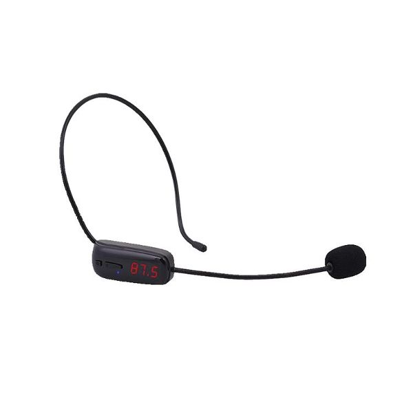 BasicX Wireless FM Headset Microphone with 225 Channels, 6-12H Battery