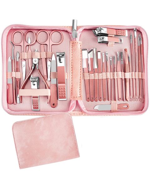 Manicure Set 30 in 1 Nail Clipper set Gadgets Rose gold
