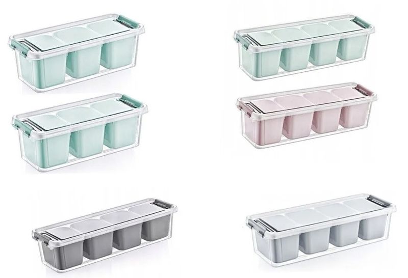 Storage Containers Set Of 6 - Mixed Color