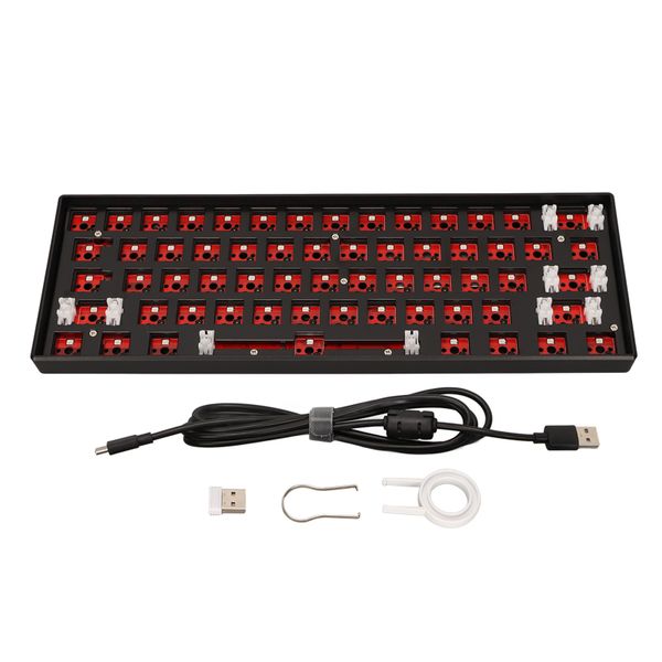 Gaming Keyboard DIY 61 Key RGB Wireless Black