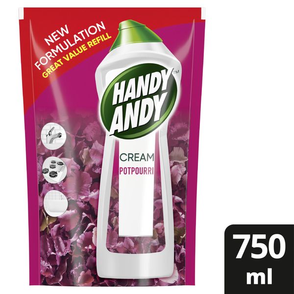 Handy Andy Potpourri Multipurpose Cleaning Cream Refill 750ml