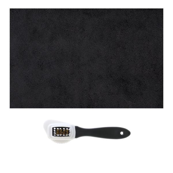 Self-Adhesive Chamois Leather Repair Patch Suede Conditioner Brush - 20 x 30cm