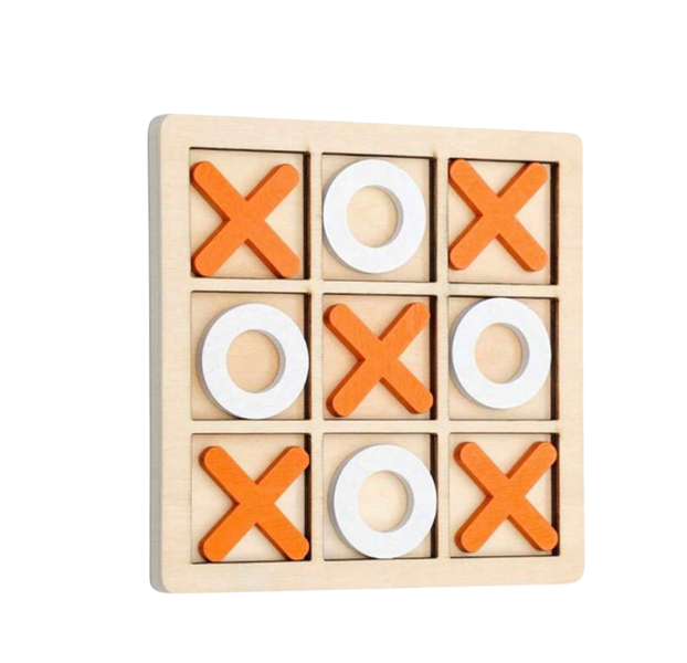 Tic Tac Toe Wooden Board Game