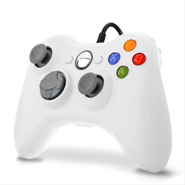 USB Wired Game Pad Joypad Gamepad Controller for System PC,White