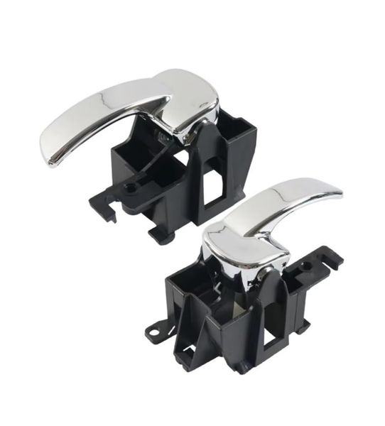 2 Piece Car Interior Door Left Right Handles, Compatible With Navara D40