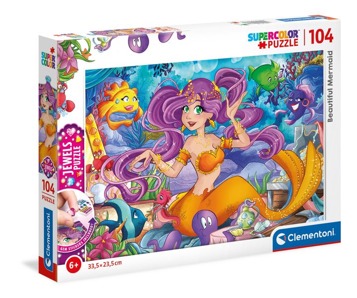 Clementoni 104 Piece Puzzle - Jewels Beautiful Mermaid