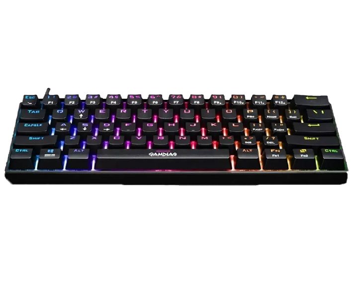GAMDIAS Hermes E3 61 Key RGB Mechanical Gaming Keyboard, Red Switch