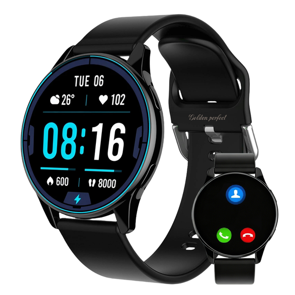 Golden Perfect Men's Smartwatch-1.52" HD Display, Fitness &amp; Bluetooth Calls