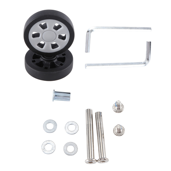 55X12Mm Luggage Wheels Replacement Wear Resistant Pu Caster Suitcase