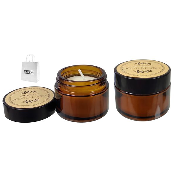 Set of Fashionable Scented Candles - Ocean Star Aroma + Simpsons Gift Bag