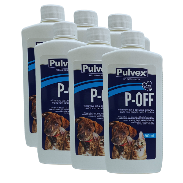 Pulvex P-Off Pet Urine Remover 300ml - 6 Pack