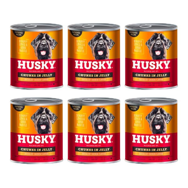 Husky Chunks In Jelly Chicken - 6 x 775g