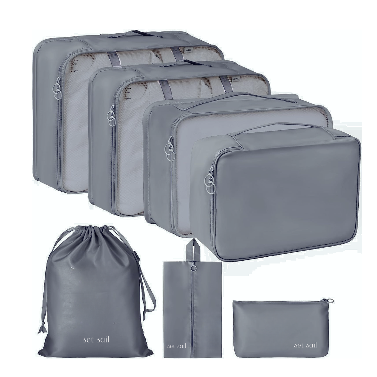 Set Sail Packing and Travel Organiser Set - 7 Piece