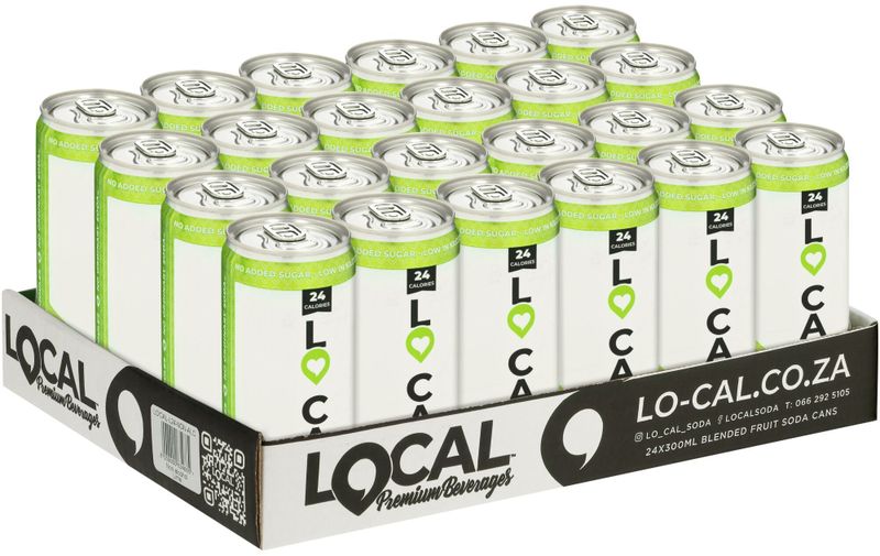 Lo Cal Lime Fruit Drink Soda 24 x 300ml