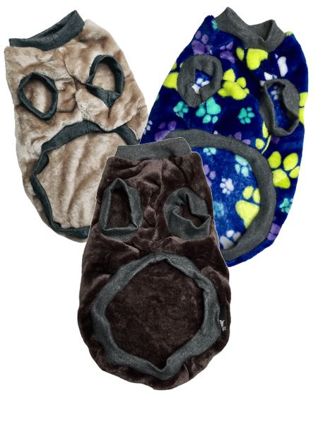 Size Medium - Set of 3 Adorable Dog Winter Coats