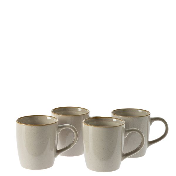 George &amp; Mason - Aspen Mug 4pk - Cream