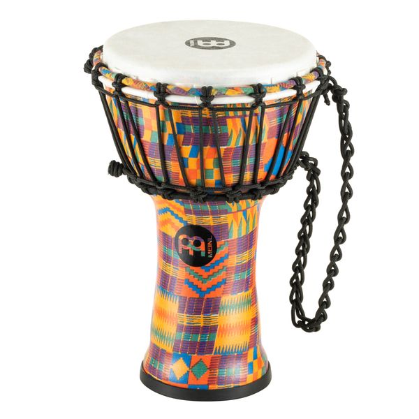 MEINL Percussion Junior Djembe 7"x 12 1/2" - Kenyan Quilt