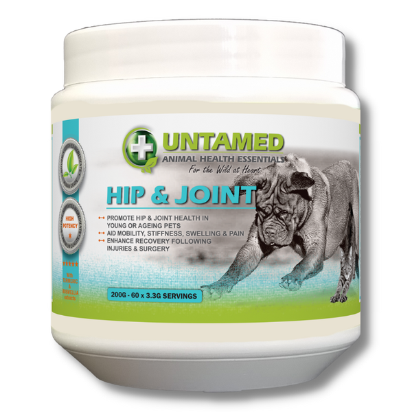 Untamed HIP &amp; JOINT - Cat &amp; Dog Arthritis Supplement, &amp; Mobility Support