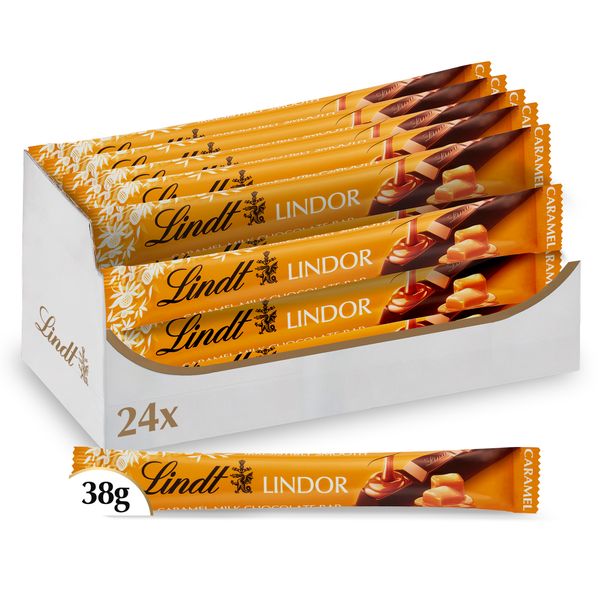 LINDOR Caramel Sticks - 24 X 38G