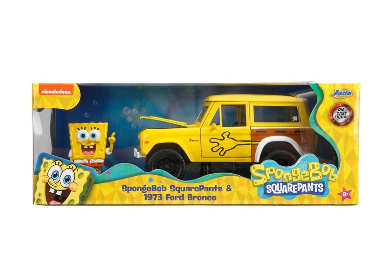 Jada Spongebob 1973 Ford Bronco 1:24 with Figure