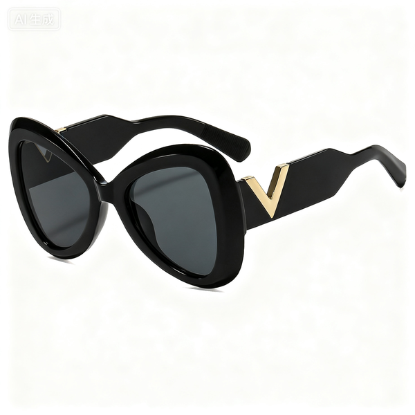 New Style Fashionable Oversized Women's Butterfly Sunglasses - Premium
