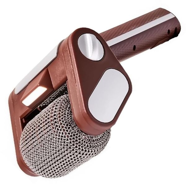 Electric Grill Cleaner - Bristle-Free, Cordless Rechargeable Brush
