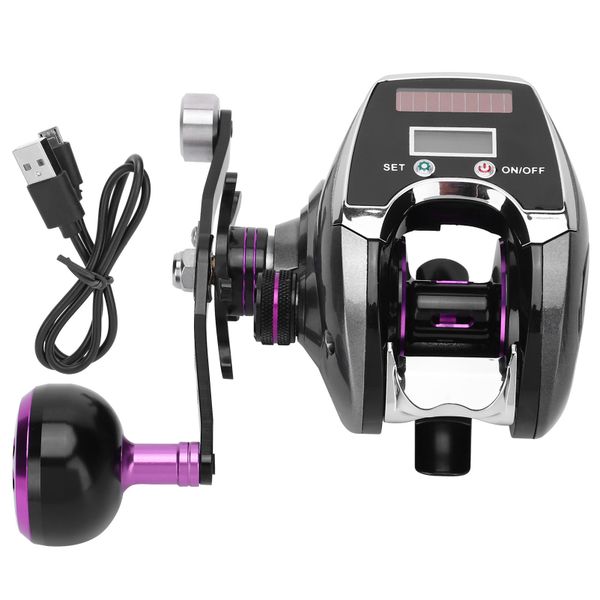 Digital Display 9 Gear Magnetic Brake Baitcast Reel RH