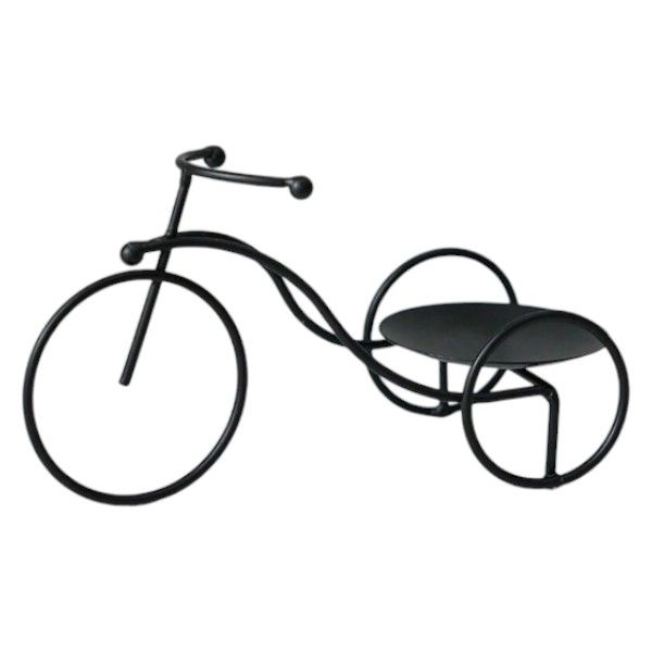 Bicycle Designed Multipurpose Holder With Intricate Detailing - Black