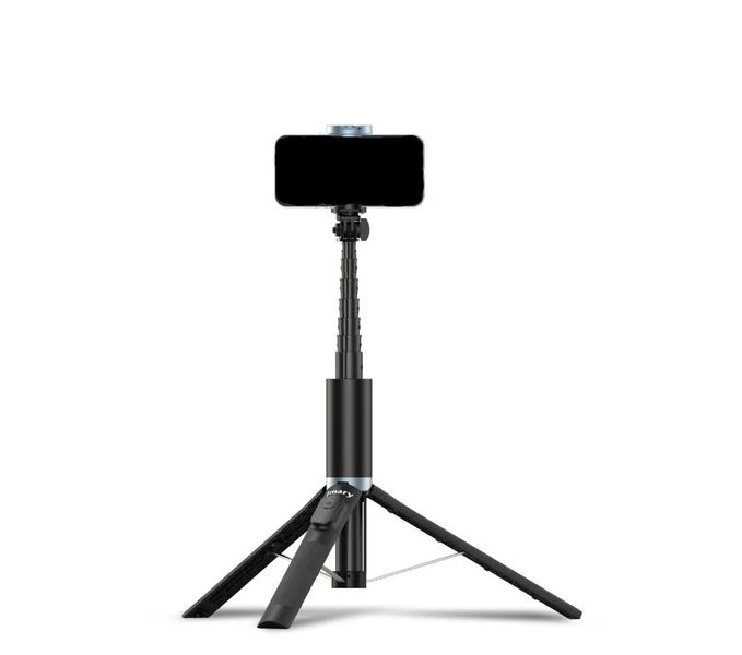 JMARY KT-259 360 Degree Rotating Phone Clip Retractable Selfie Stick Tripod