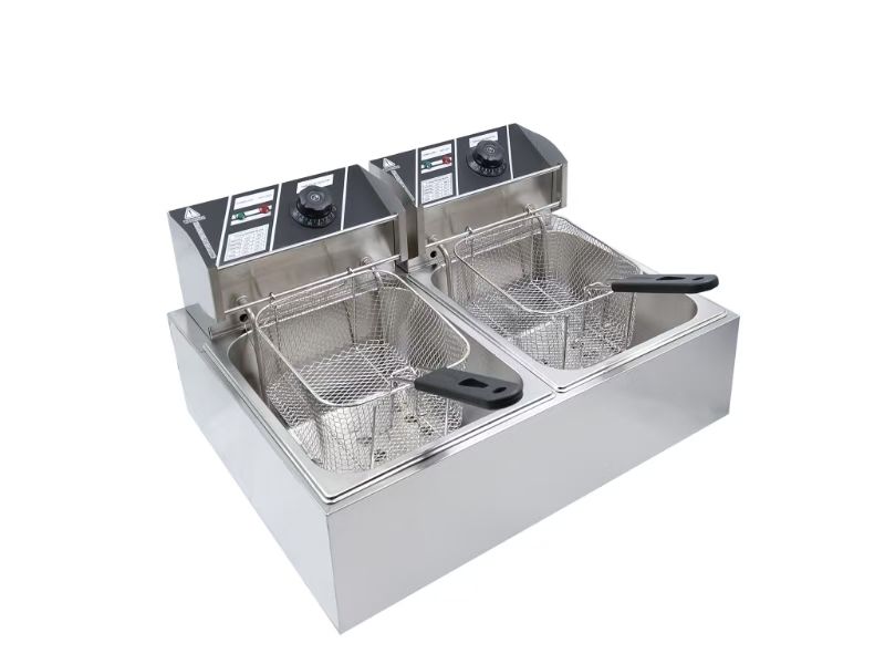 Double Tank Electric Deep Fryer / ProFry Duo / 6L + 6L
