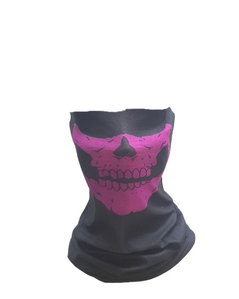 SKA Skull Tube Mask - Black &amp; Purple