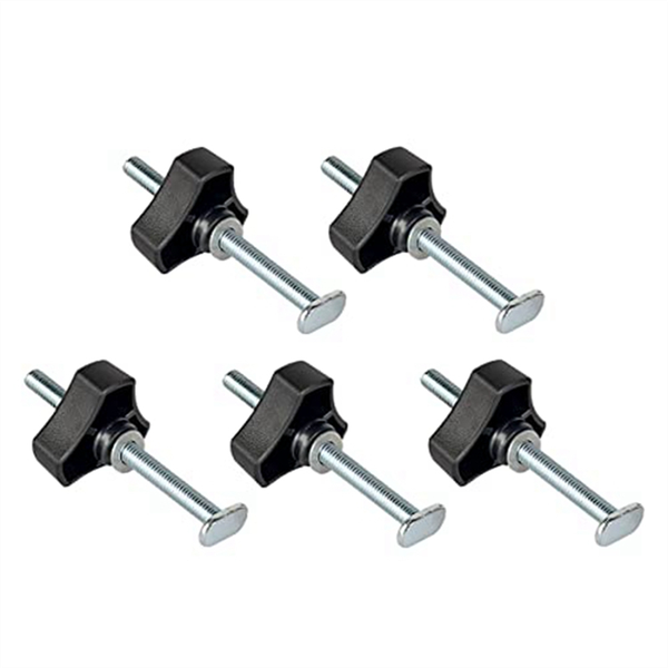 5Pack M8 4Inch T Slot Bolts With Washers T Track For Woodworking Jigs