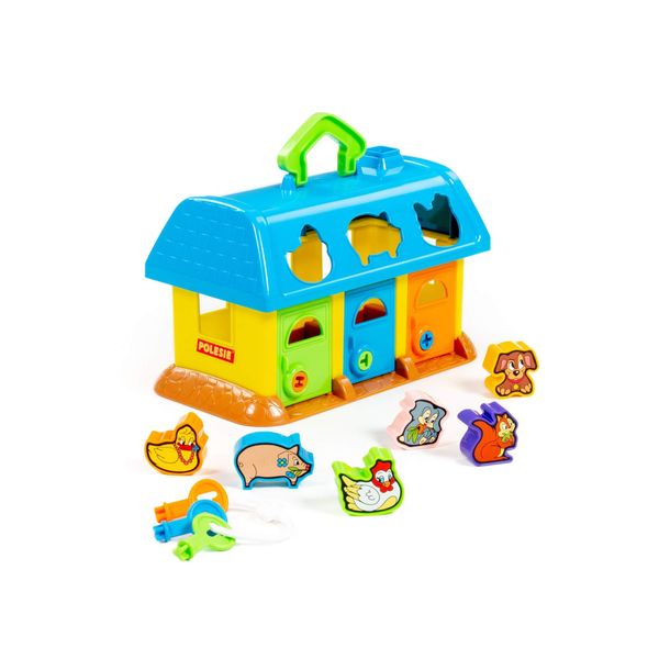 Shape Sorter Animal Pets House with Keys