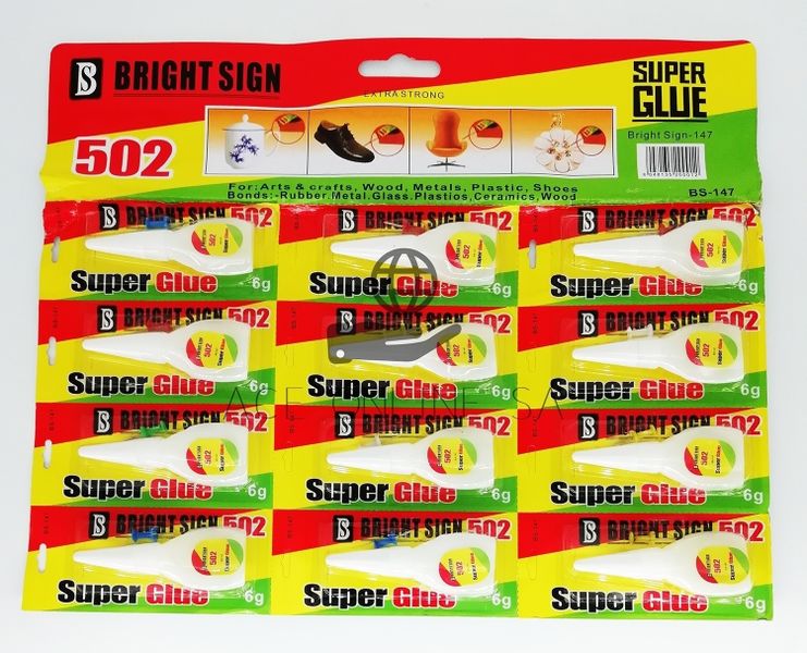 Bright Sign 12 Piece Super Glue Set x 2